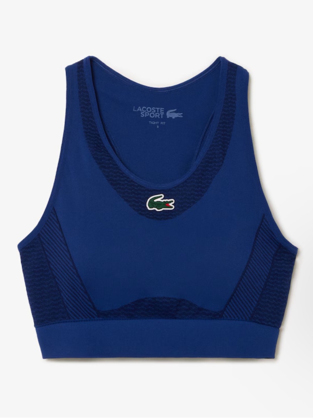 Authentic Lacoste Blue Sports Bra Size Large